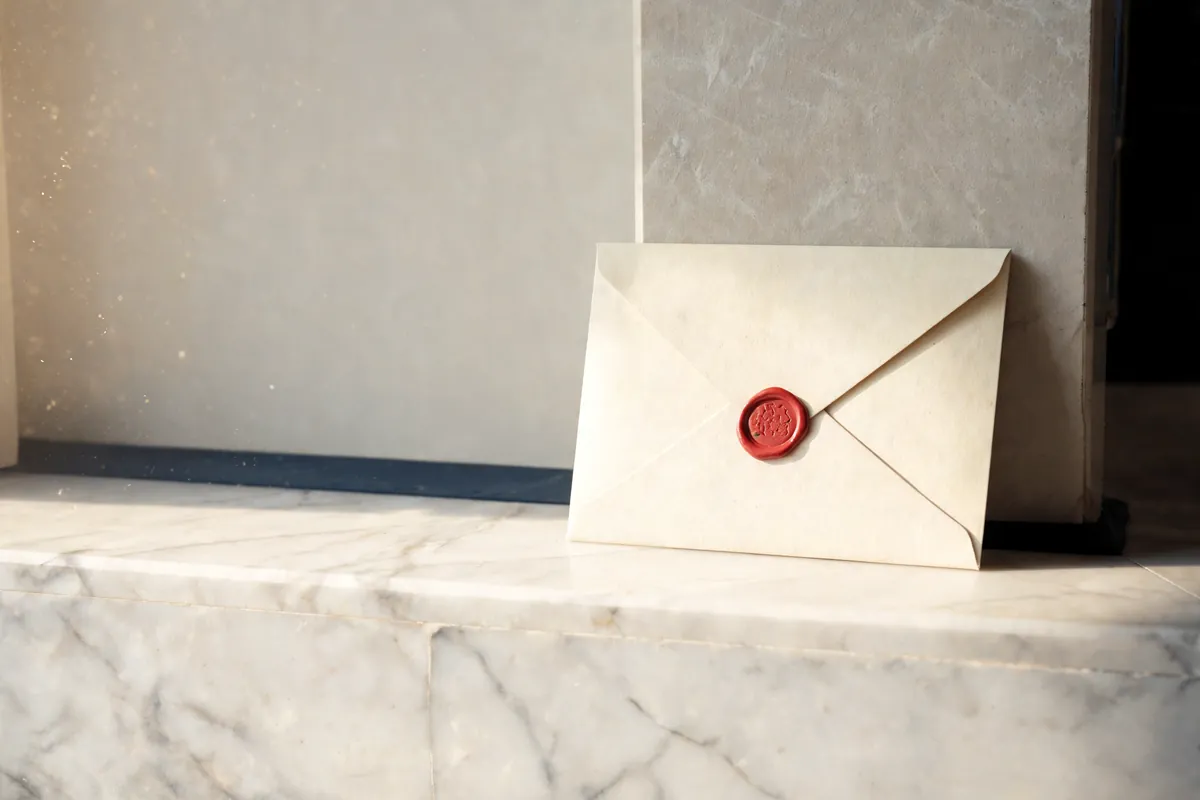 An Arika envelope of banknotes on a desk